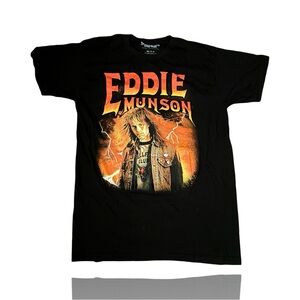 Netflix: Stranger Things: Eddie Munson Vintage Rock Band Style Shirt: Medium